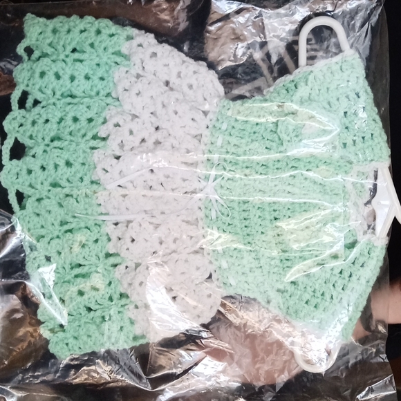 Other - 0-3 month knitted dress with head band